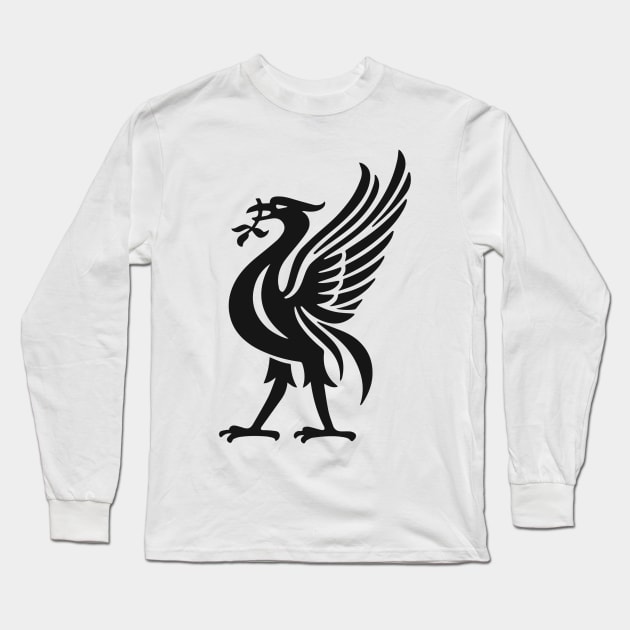 Black Bird Long Sleeve T-Shirt by Evan Derian